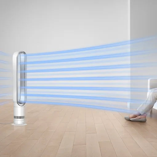 Dyson AM07 Ventilateur tour, Blanc/Argent